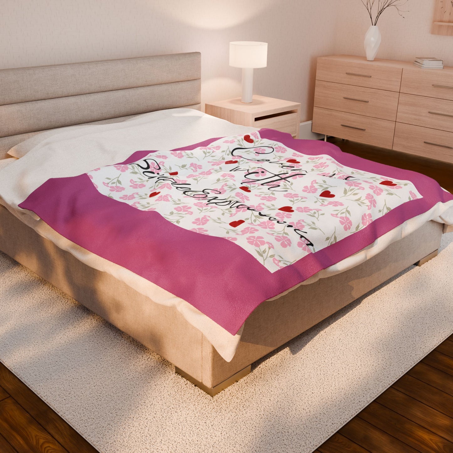 Simple Expressions Velveteen Plush Blanket