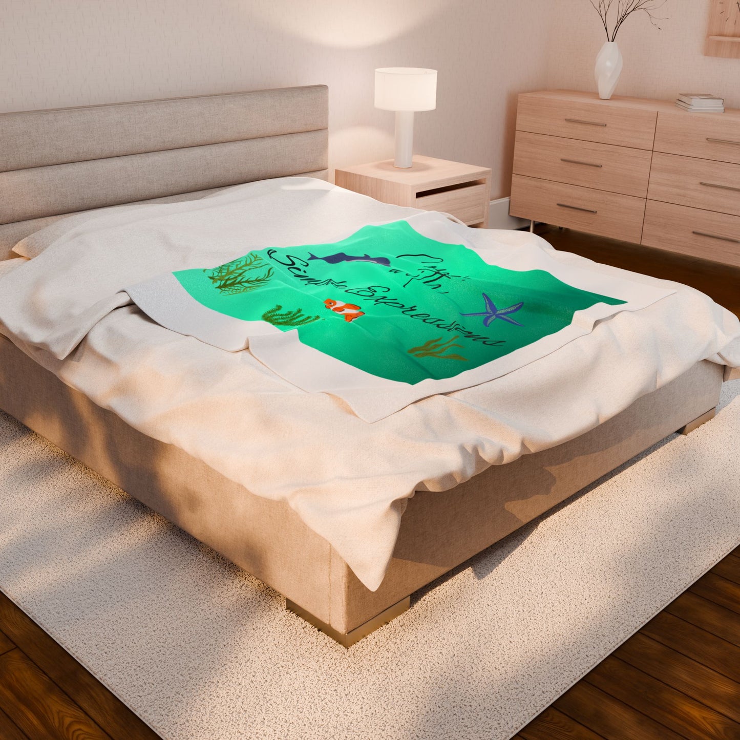 Simple Expressions- Beach vibe Velveteen Plush Blanket