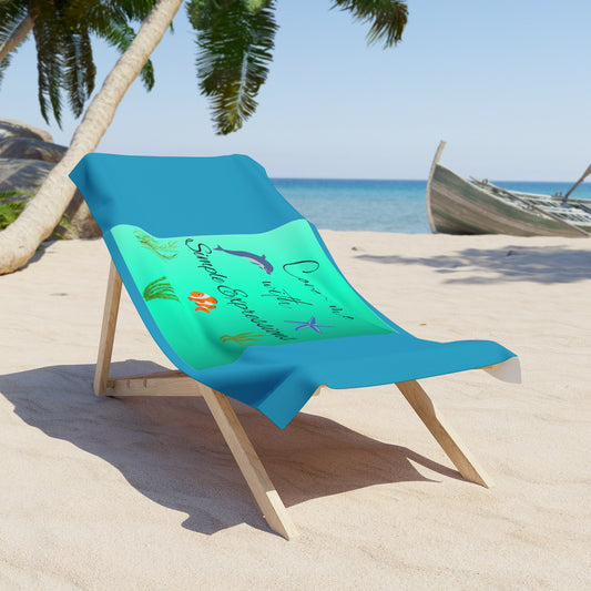Simple Expressions Beach Towel