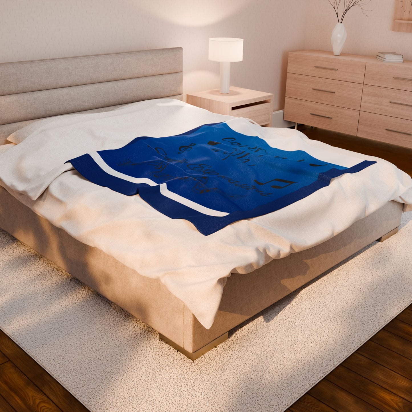 Simple Expressions Velveteen Plush Blanket