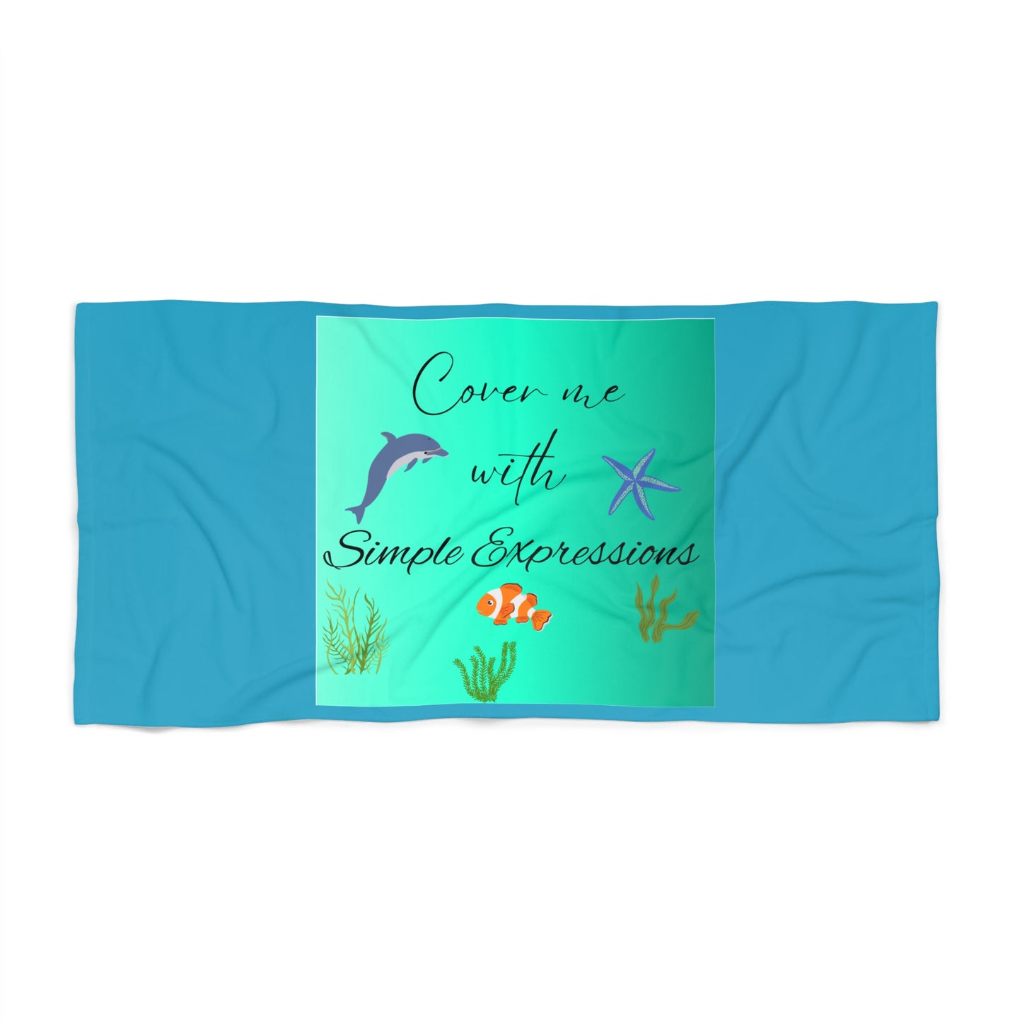 Simple Expressions Beach Towel