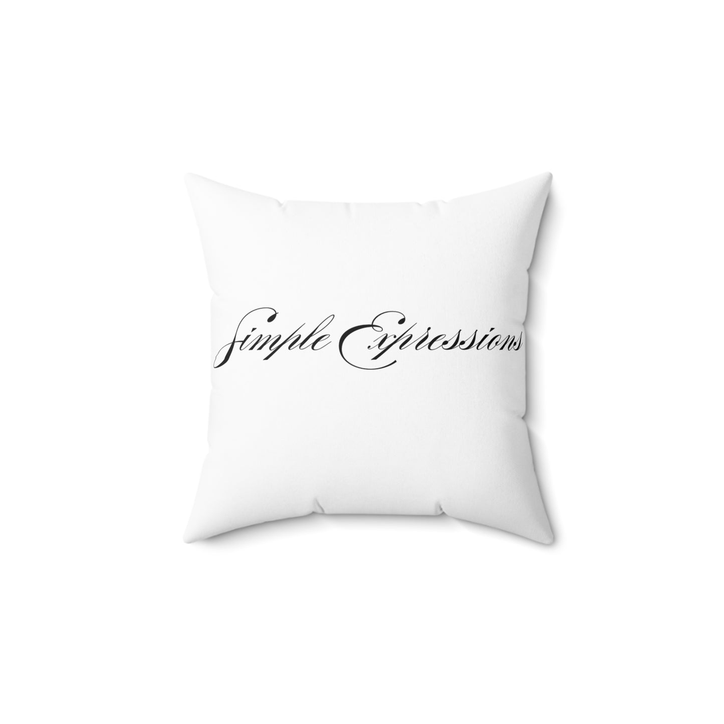 Simple Expressions spun pillow