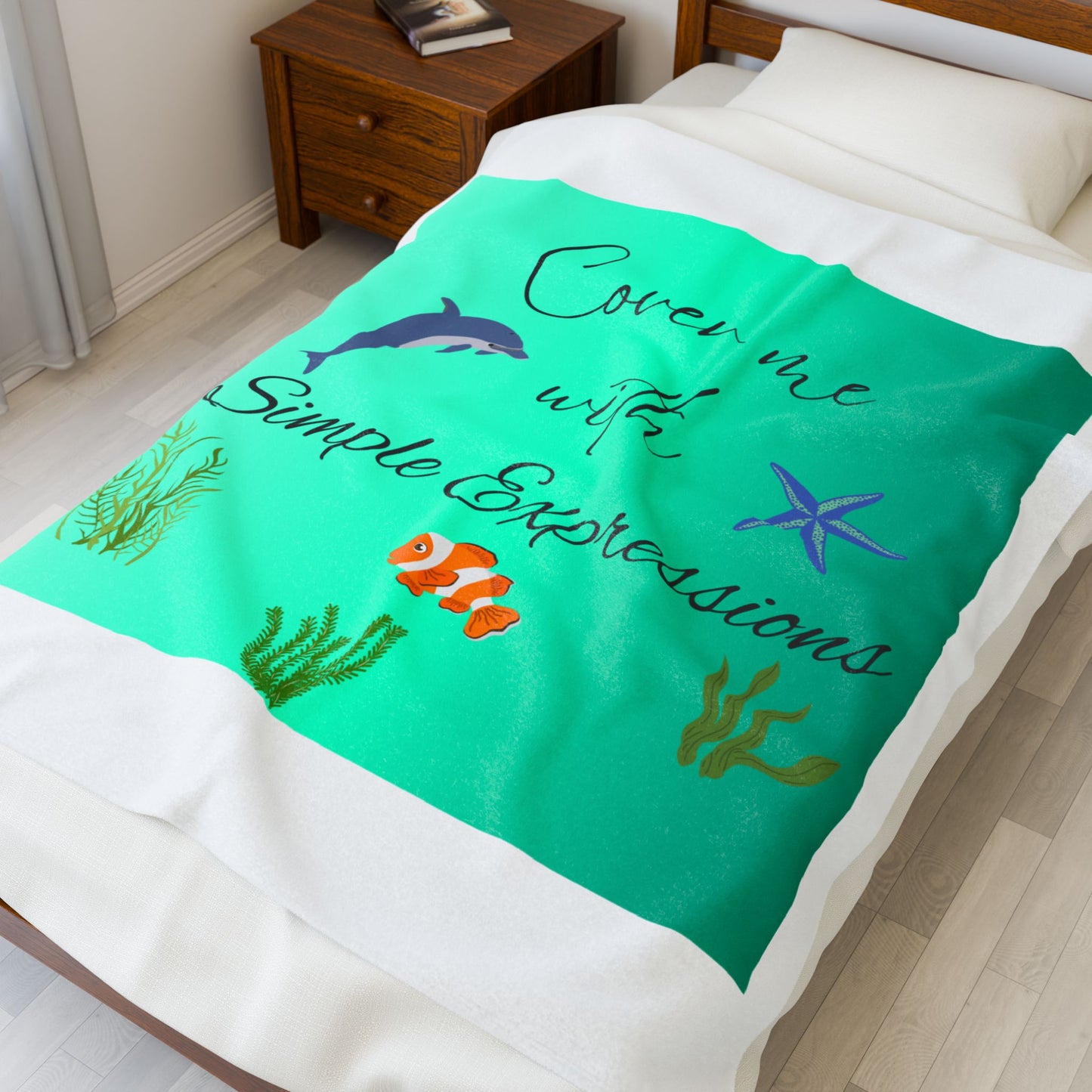Simple Expressions- Beach vibe Velveteen Plush Blanket