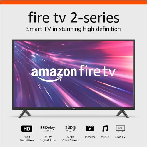 Amazon Fire TV 40" 2-Series, HD smart TV with Fire TV Alexa Voice Remote, stream live TV without cable