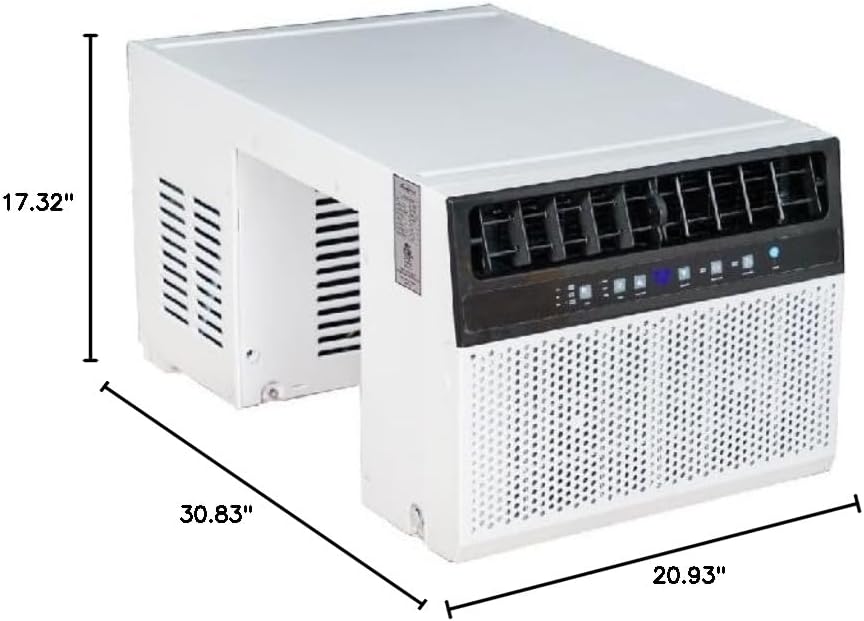 Garvee 6000 BTU U-Shaped Window Air Conditioner, Cools Up to 269 Sq.Ft., Ultra Quiet Operation, Energy Efficient, Includes Remote Control, White