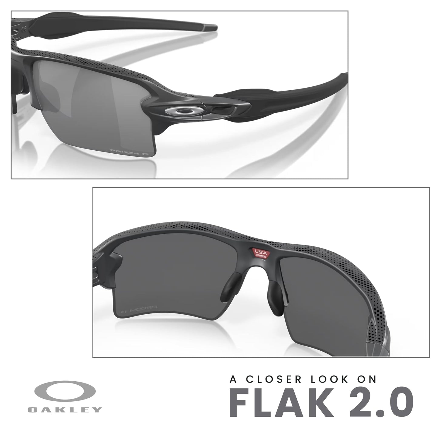 OAKLEY Flak 2.0 XL OO9188 Rectangle Sunglasses For Men+ Bundle Accessory Leash Kit, Microfiber Pouch