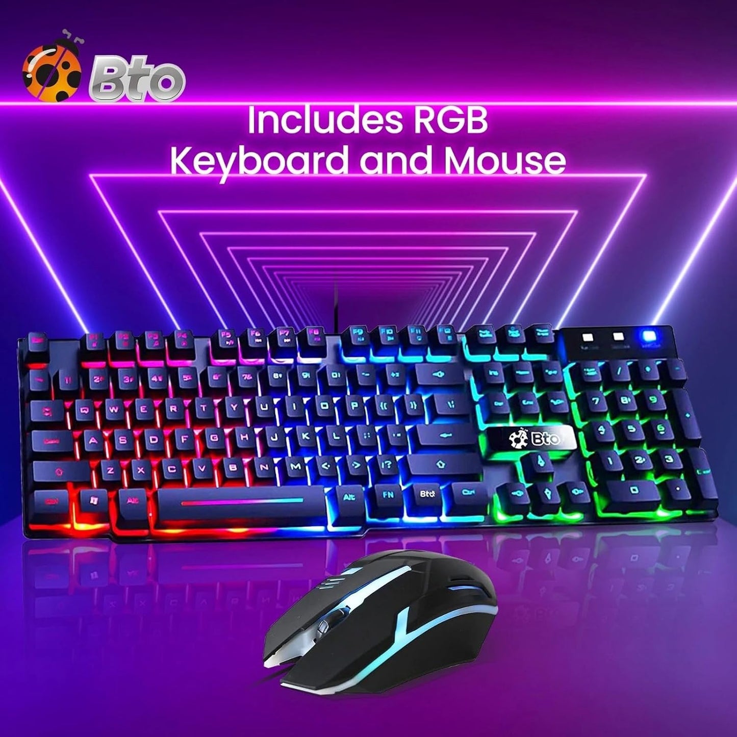 Dell Gaming Tower Desktop PC – Intel Core i5-7500 7th Gen 3.4GHz – 16GB DDR4 RAM – 256GB SSD – GeForce GT 1030 – RGB Keyboard & Mouse – WiFi – Windows 11 Pro – Gaming Computer (Renewed)