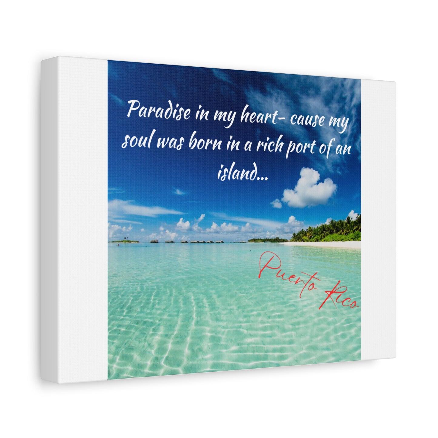 Simple Expressions Puerto Rico Matte Canvas, Stretched, 1.25"