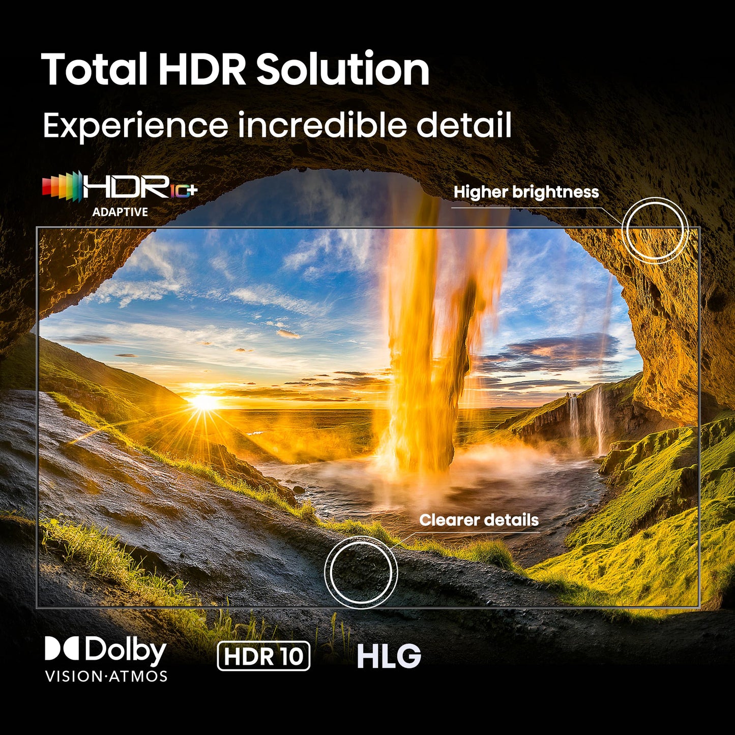 Hisense 65" E6 Cinema Series Hi-QLED 4K UHD Smart Fire TV (65E6QF, 2025 Model) -AI Light Sensor, Dolby Vision · Atmos, Voice Remote with Alexa, Motion Rate 120, HDR 10+ Adaptive, Game Mode Plus