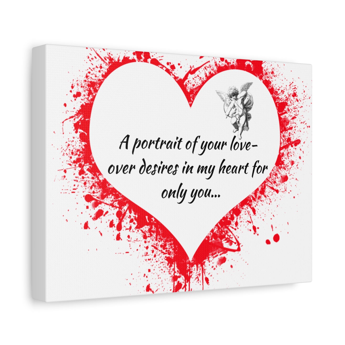 Simple Expressions- Heart Matte Canvas, Stretched, 1.25"
