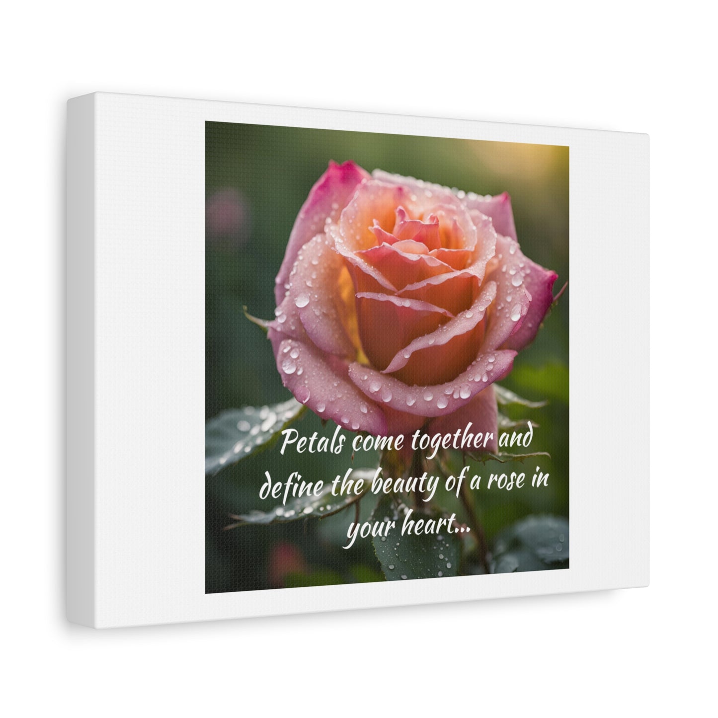 Simple Expressions- Rose Matte Canvas, Stretched, 1.25"