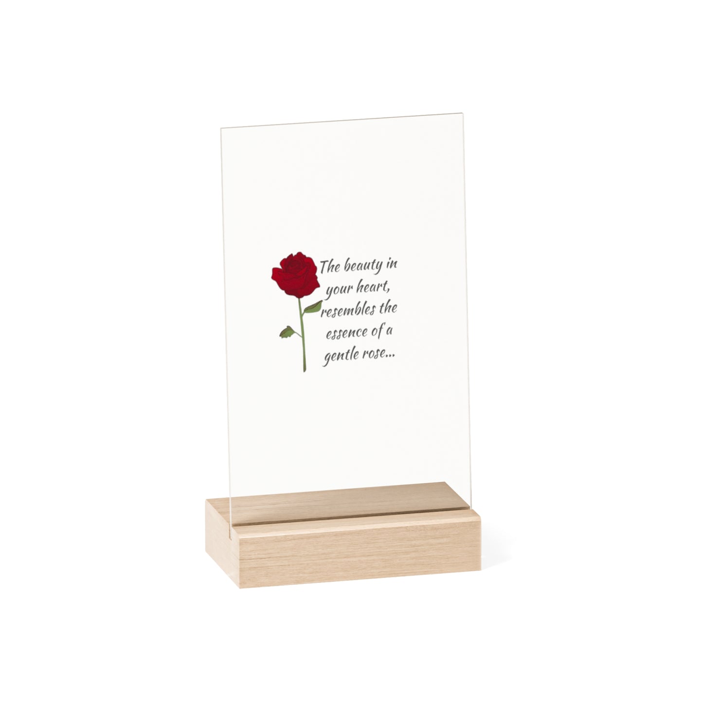 Simple Expressions Rose Acrylic Sign