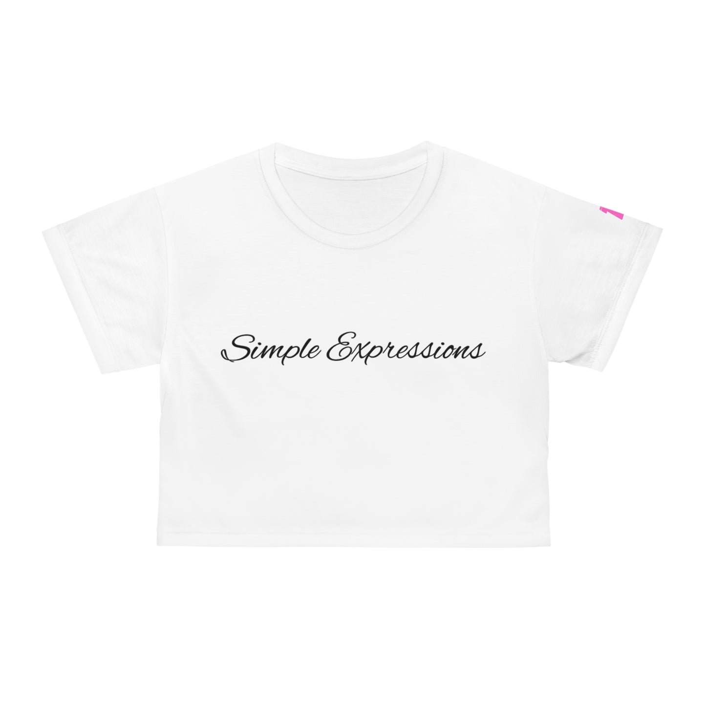 Simple Expressions- Call me foxxy edition Crop Tee (AOP)