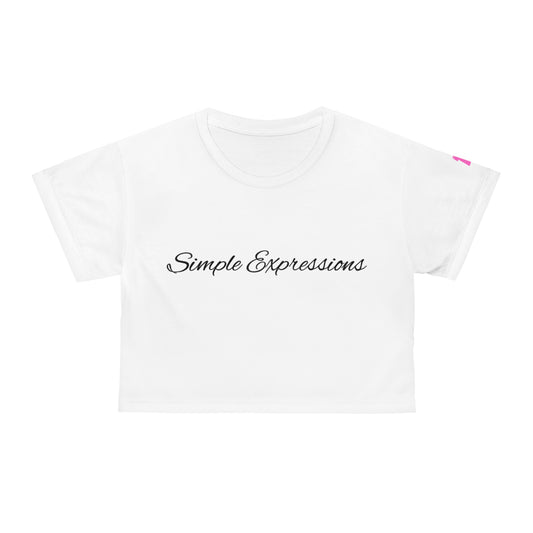 Simple Expressions- Call me foxxy edition Crop Tee (AOP)