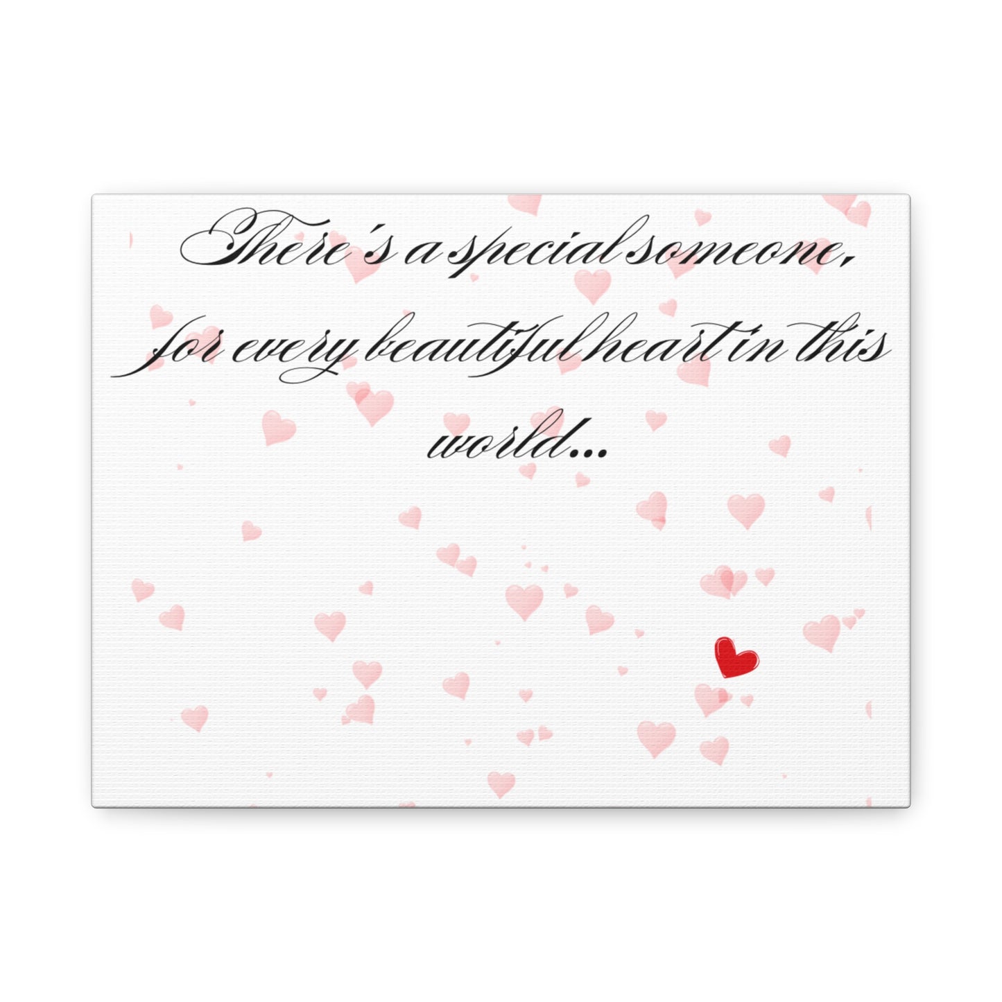 Simple Expressions Romantic Heart-Themed Canvas Print - Perfect Gift for Loved Ones