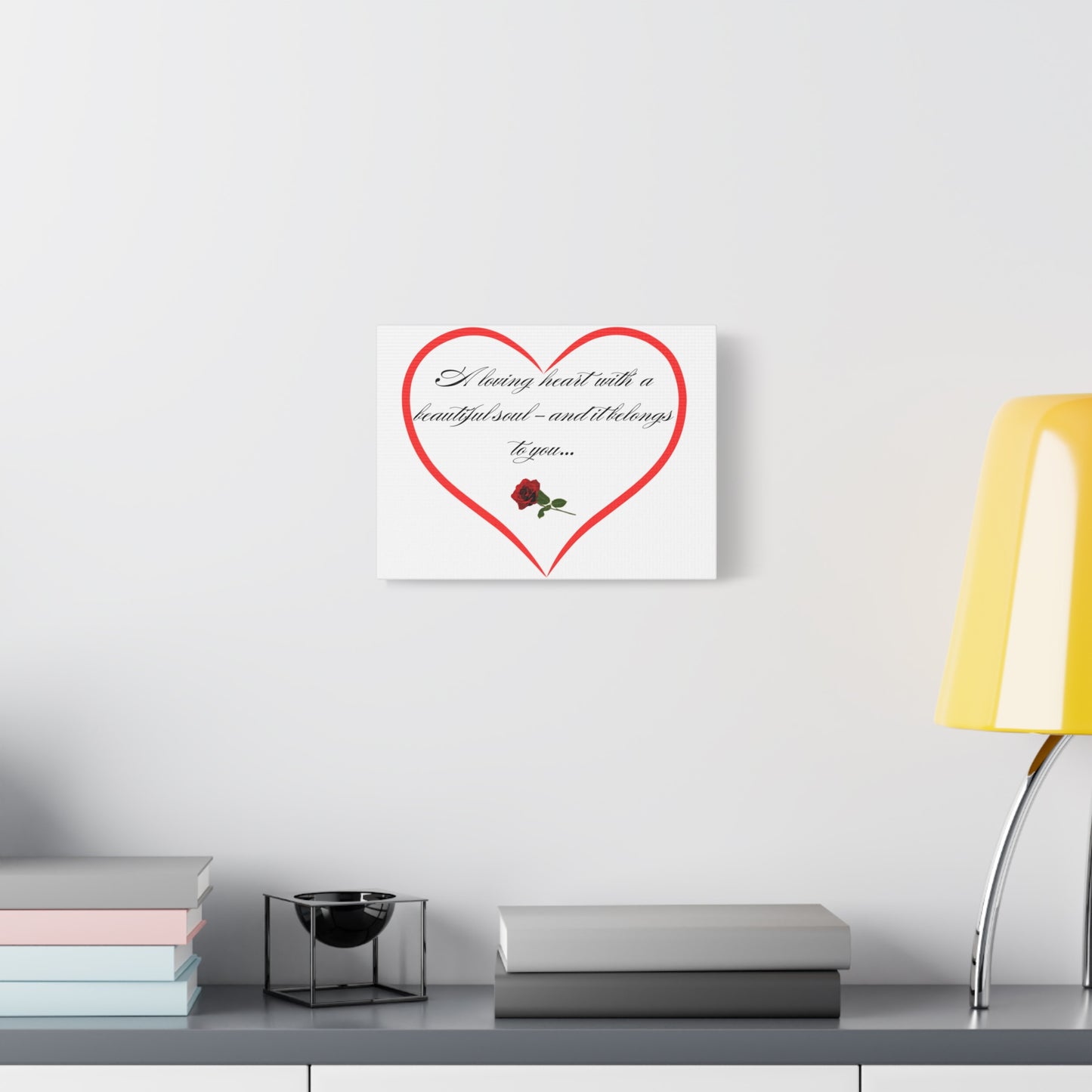 Simple Expressions Romantic Heart Canvas Art - "A Loving Heart with a Beautiful Soul"