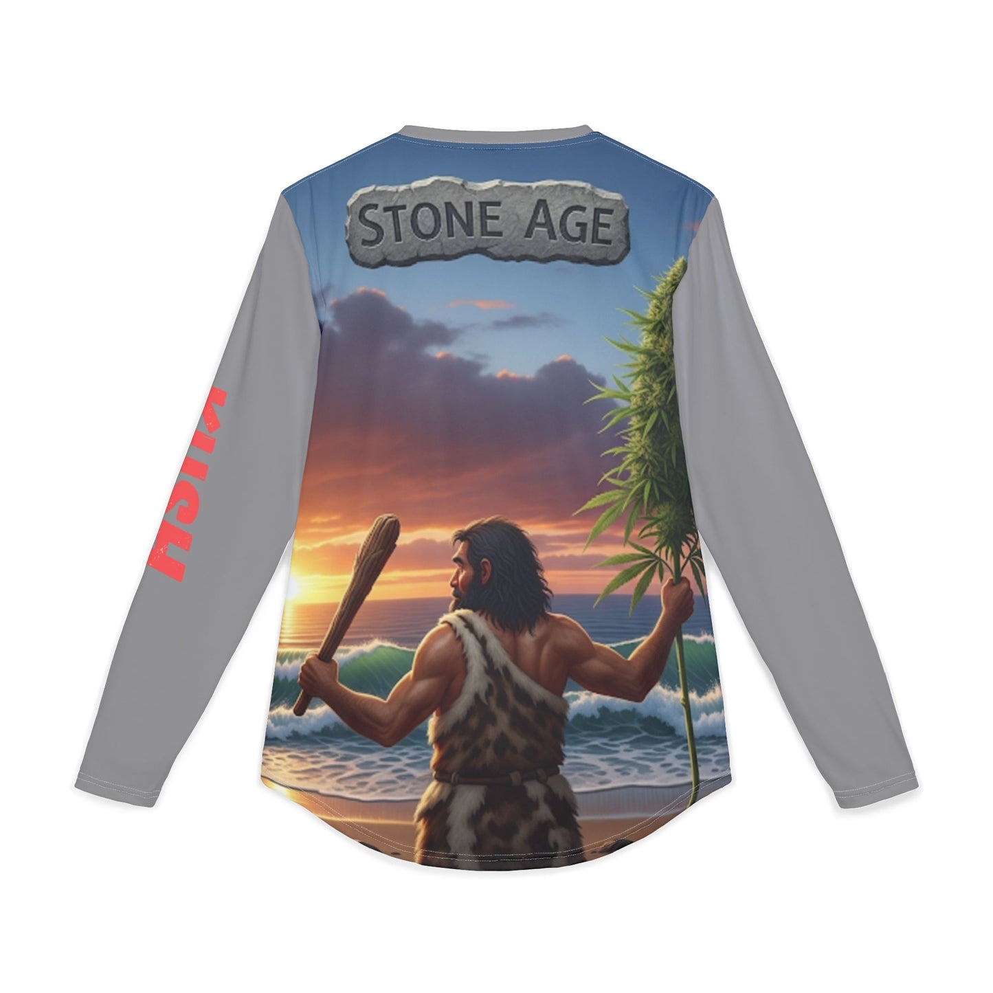 Simple Expressions- Stone Age Men's UV Protection Long Sleeve Shirt (AOP)