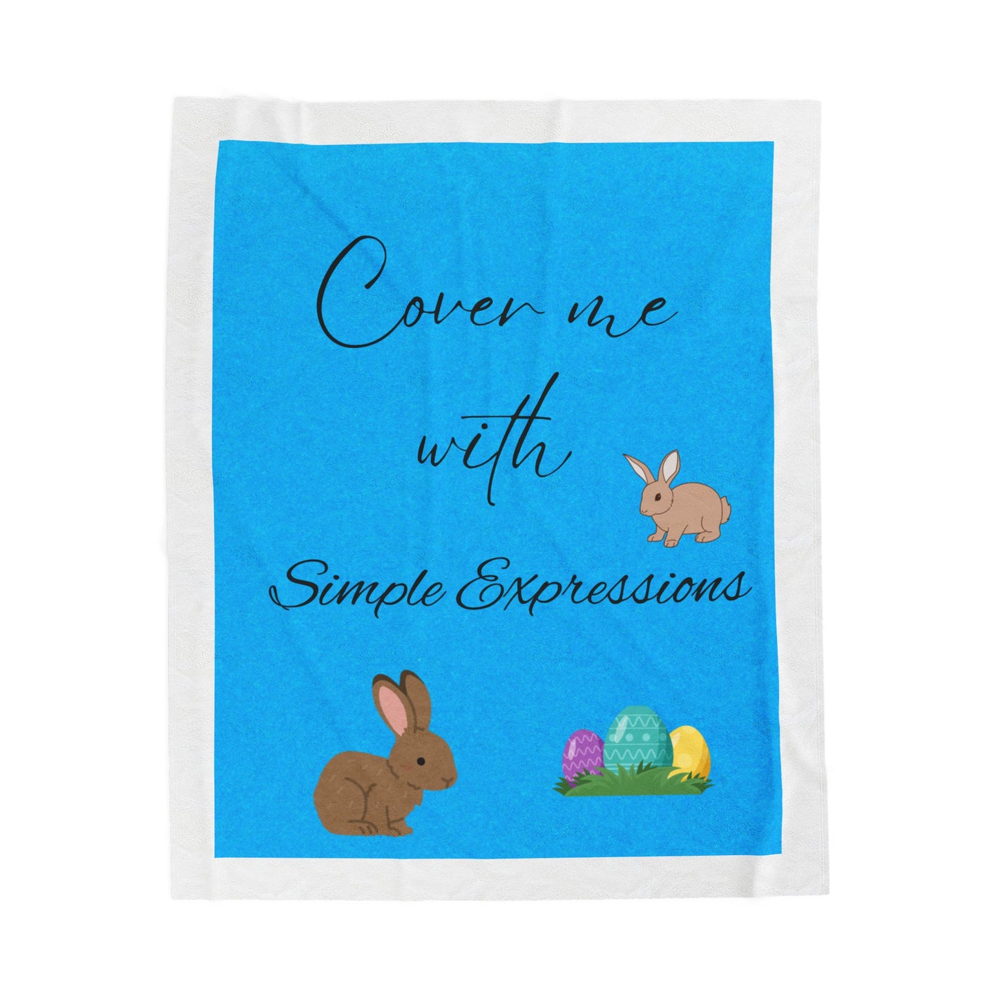 Simple Expressions Velveteen Plush Blanket