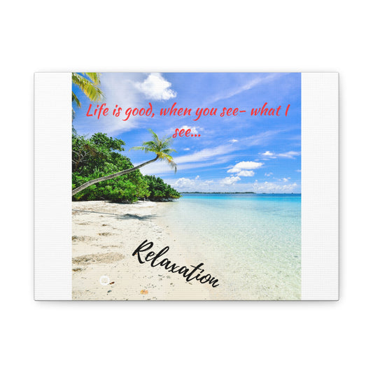 Simple Expressions beach vibes Matte Canvas, Stretched, 1.25"