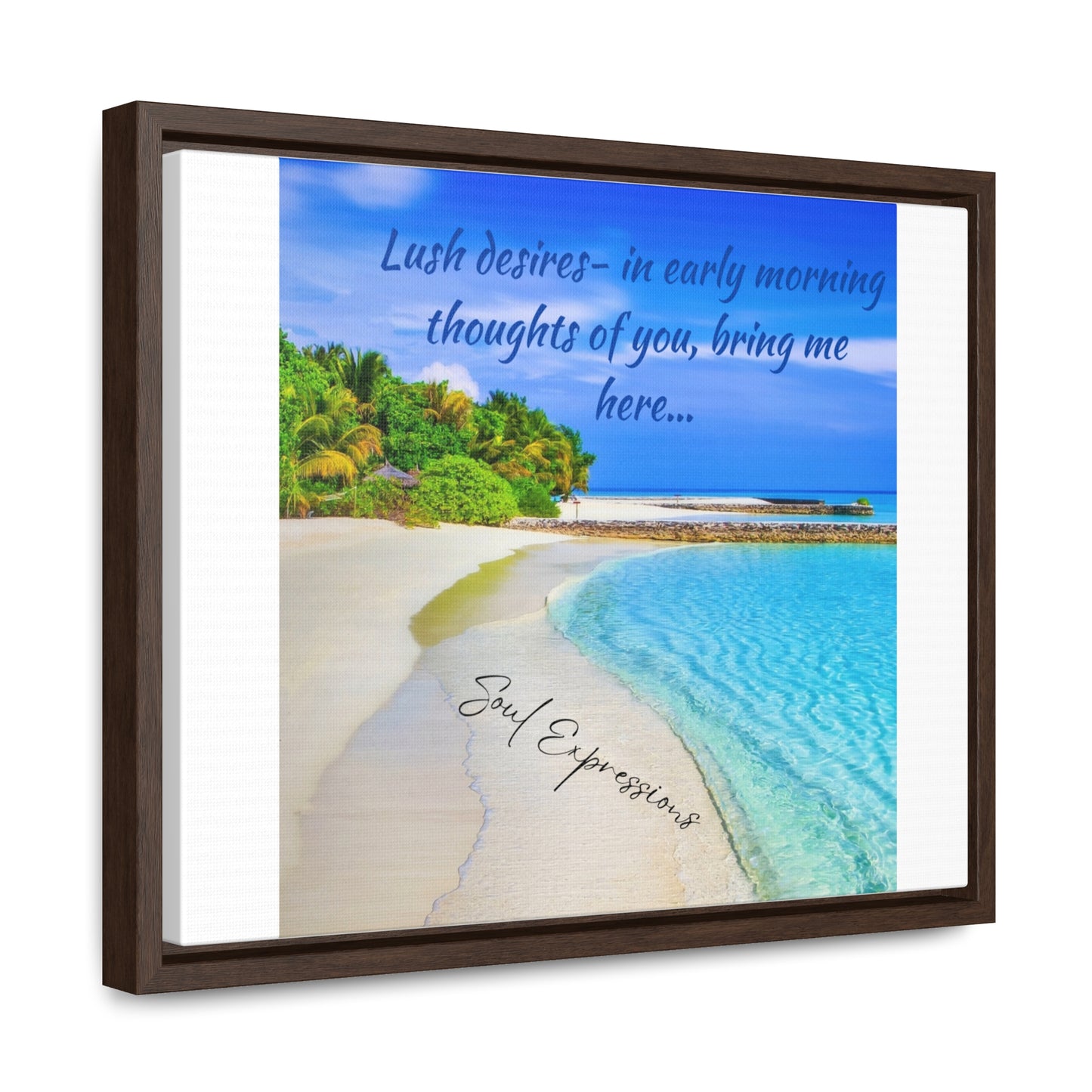 Simple Expressions Beach Canvas Wrap – Art  Relaxation