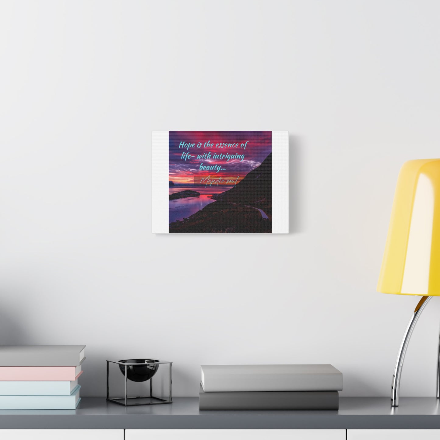 Simple Expressions Inspirational Landscape Canvas Art - "Hope is the Essence of Life"