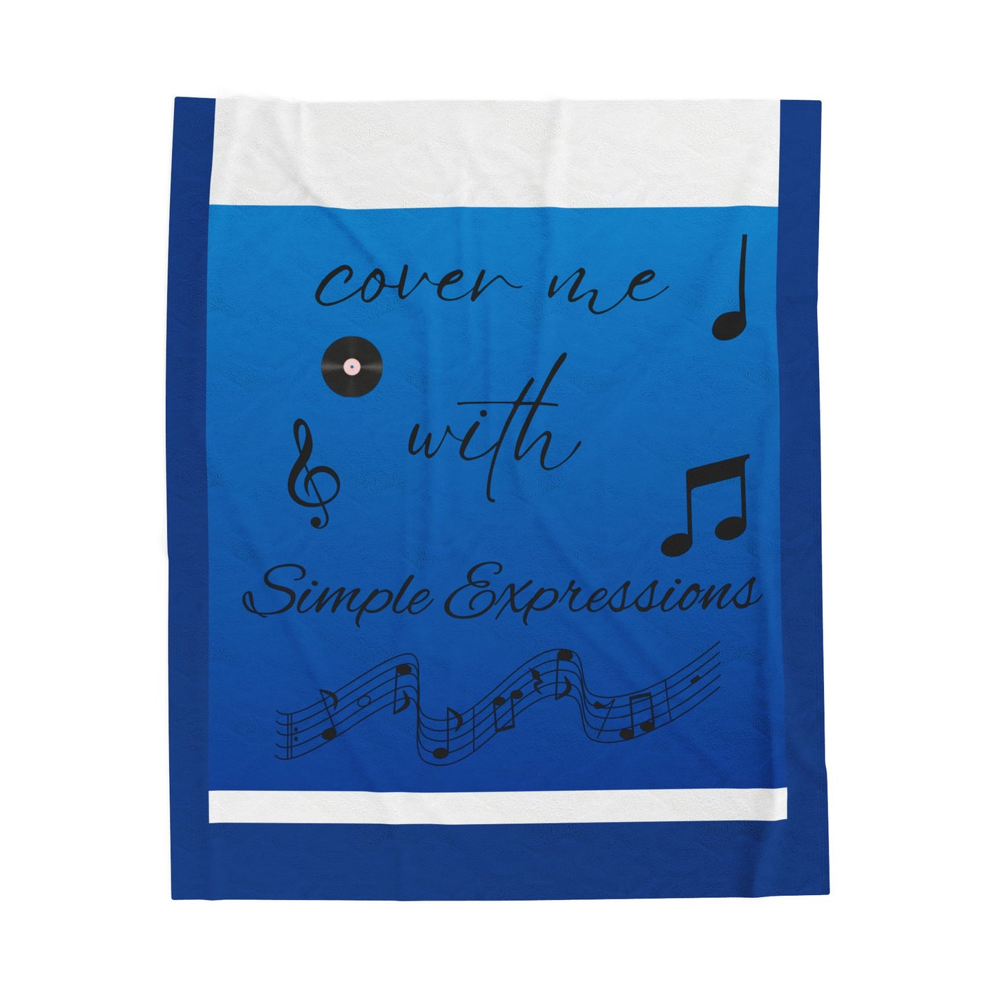 Simple Expressions Velveteen Plush Blanket