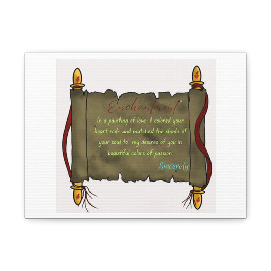 Simple Expressions- “Scrolls for life” Matte Canvas, Stretched, 1.25"