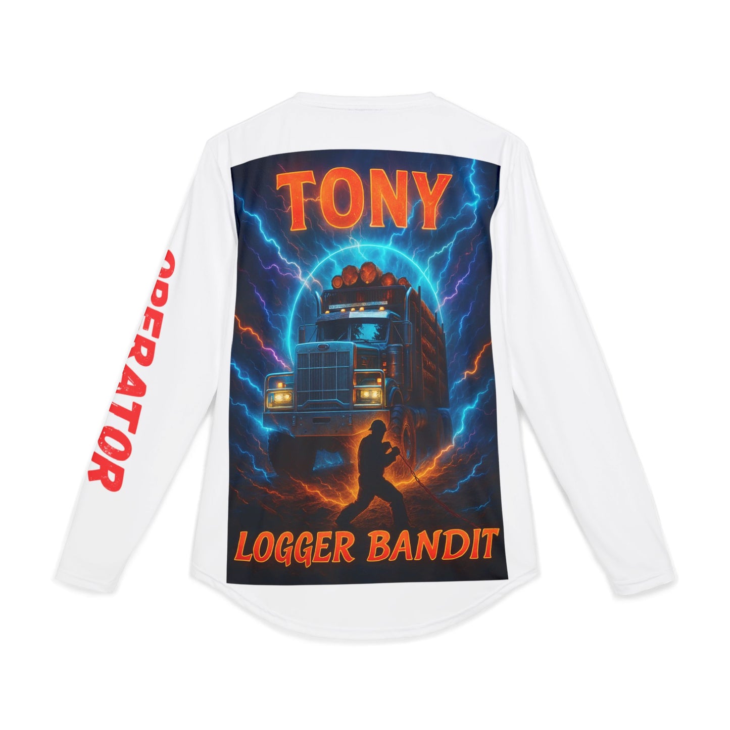 Simple Expressions- work ethics- Logger Bandit- Tony-Men's UV Protection Long Sleeve Shirt (AOP)