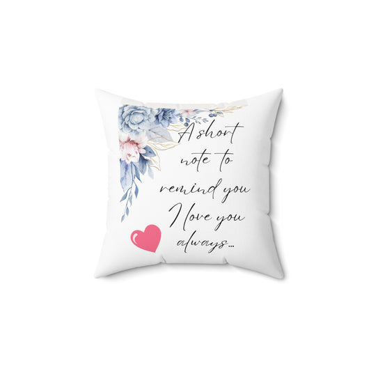 Simple Expressions Spun Polyester Square Pillow