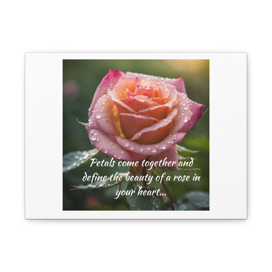 Simple Expressions- Rose Matte Canvas, Stretched, 1.25"