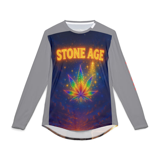 Simple Expressions- Stone Age Men's UV Protection Long Sleeve Shirt (AOP)