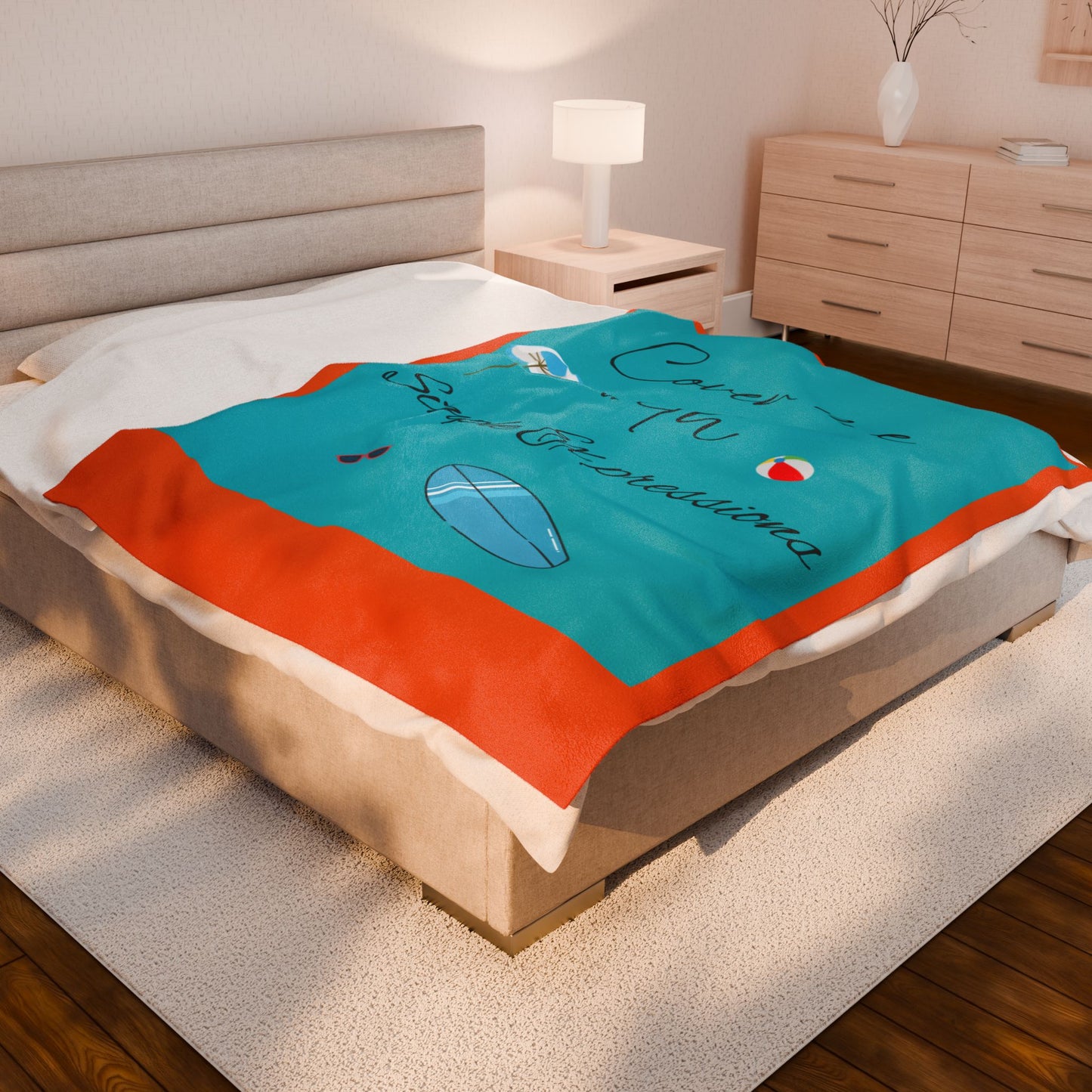 Simple Expressions Velveteen Plush Blanket