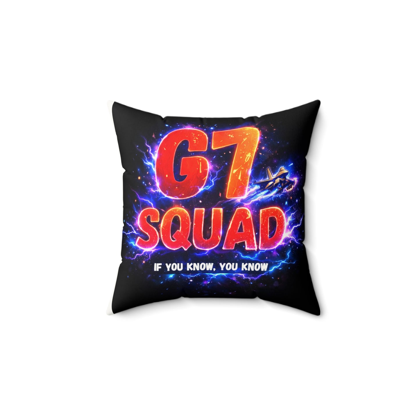 G7 Squad Faux Suede Square Pillow