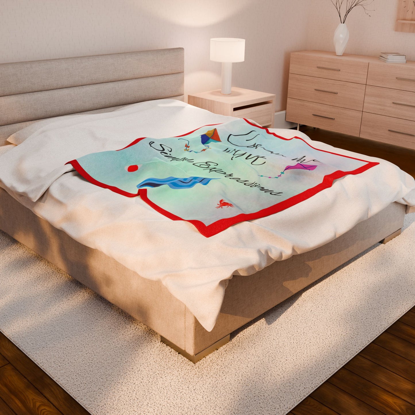 Simple Expressions Velveteen Plush Blanket
