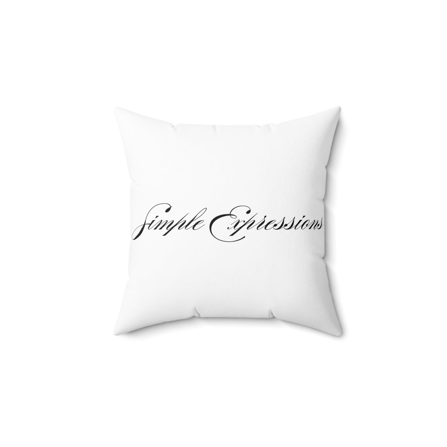 Simple Expressions- Heart Spun Polyester Square Pillow