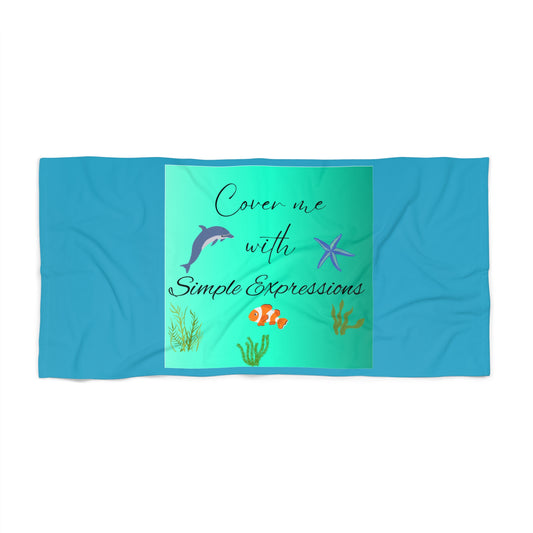 Simple  Expressions  Beach Towel