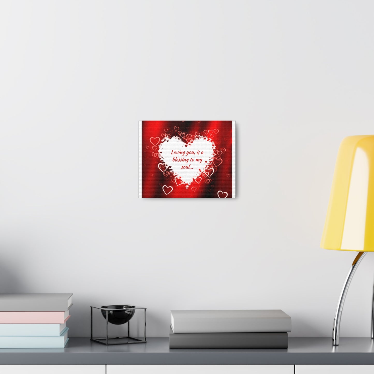 Simple Expressions Valentines Romantic Canvas Gallery Wraps - 'Loving You is a Blessing to My Soul'