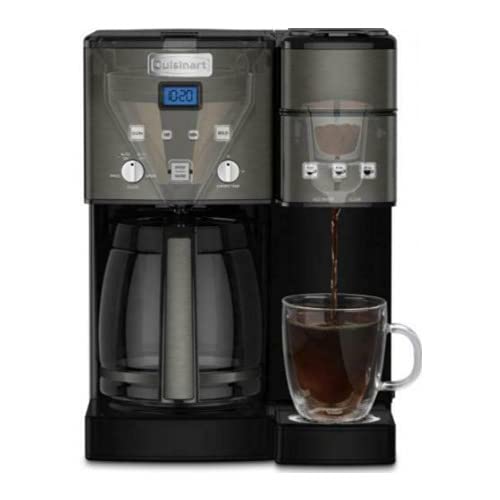Cuisinart Single Serve + 12 Cup Coffee Maker, Offers 3-Sizes: 6-Ounces, 8-Ounces and 10-Ounces, Stainless Steel, SS-15CP, Copper