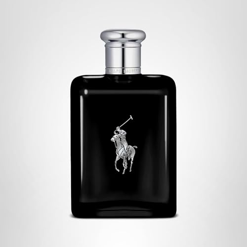 RALPH LAUREN FRAGRANCES - Polo Black - Eau de Toilette - Men's Cologne - Woody & Fresh - With Patchouli, Sandalwood, and Mandarin - Medium Intensity