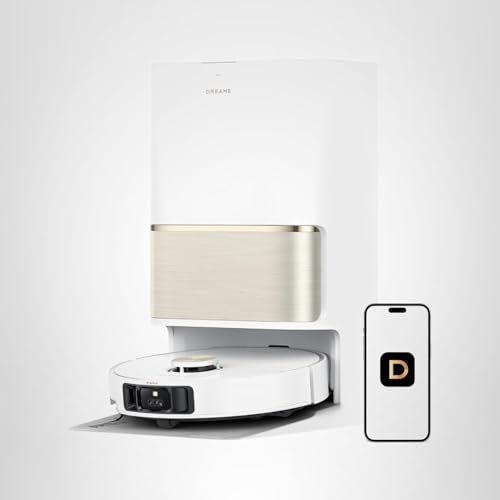 DREAME L50 Ultra Robot Vacuum and Mop White, 19,500Pa Suction, with Auto-Empty and Mop Self-Cleaning, Precise Obstacle Avoidance, HyperStream Detangling DuoBrush