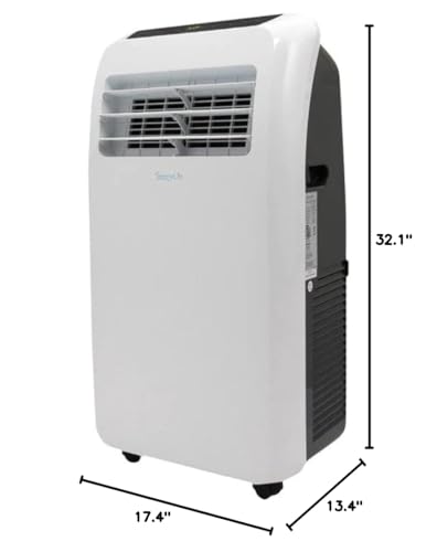 SereneLife 3-in-1 Portable Air Conditioner with Built-in Dehumidifier Function,Fan Mode, Remote Control, Complete Window Mount Exhaust Kit