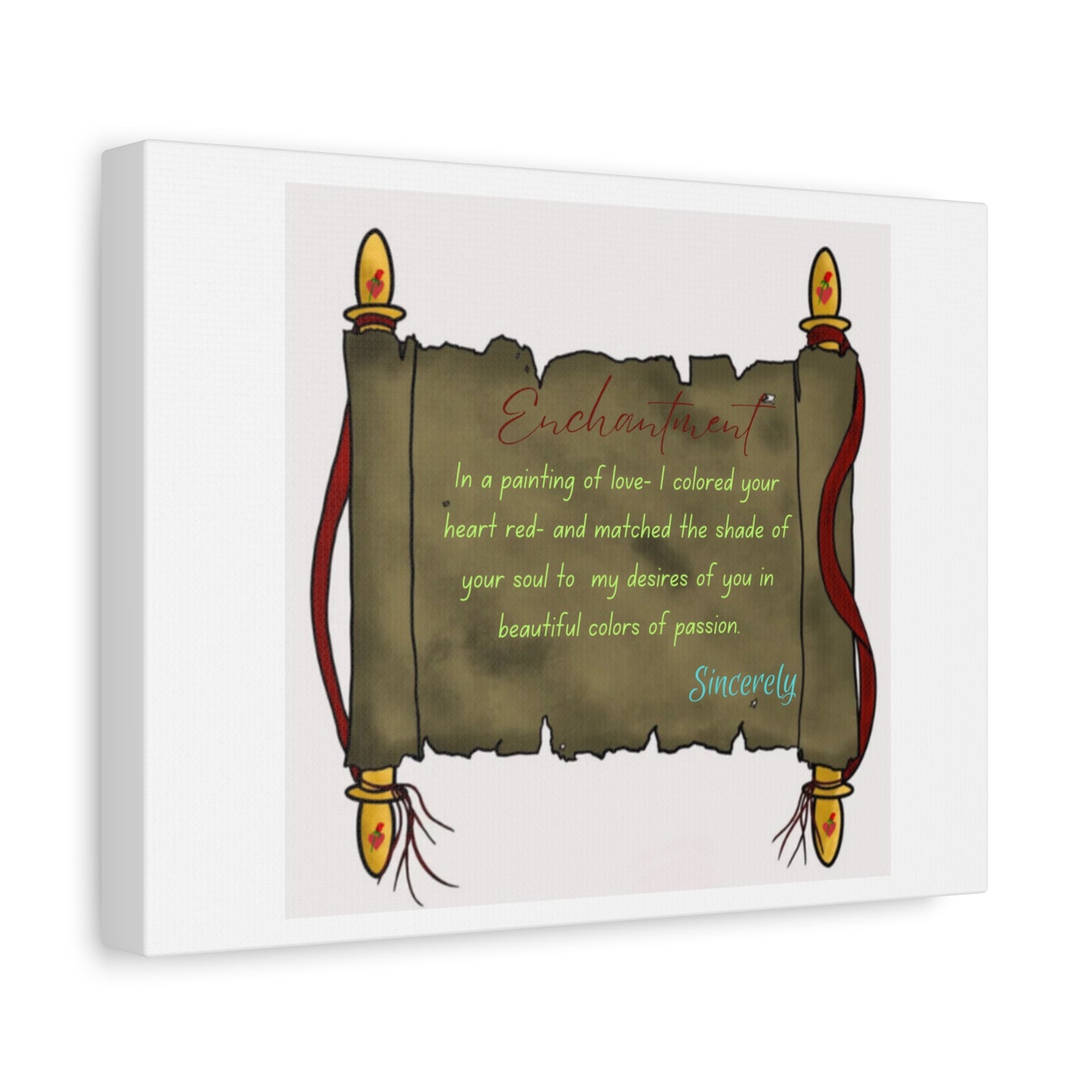 Simple Expressions- “Scrolls for life” Matte Canvas, Stretched, 1.25"