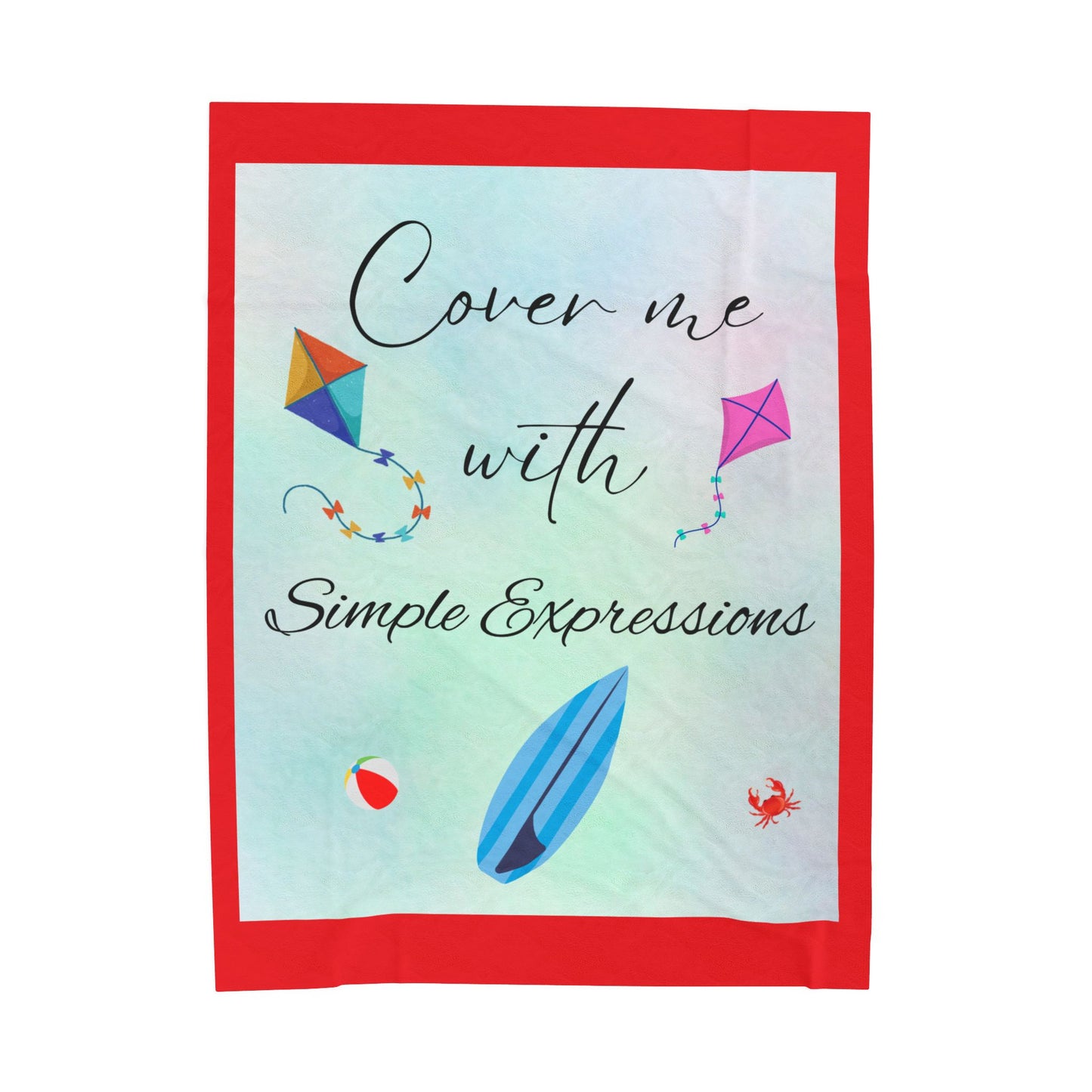Simple Expressions Velveteen Plush Blanket
