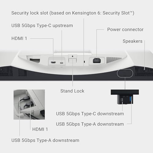 Dell 34 Plus USB-C Curved Monitor - S3425DW - 34-inch (3440 x 1440) up to 120 Hz 21:9 Display, VA Panel, AMD FreeSync Premium, 99% sRGB, 95% DCI-P3, Integrated Speakers, 3000:1 Contrast Ratio