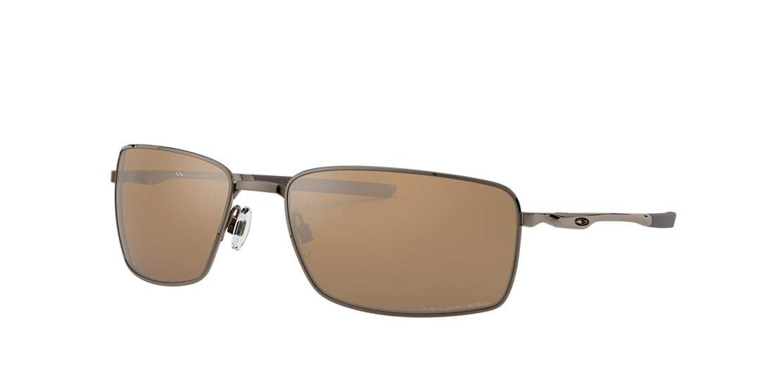 Oakley Men's OO4075 Square Wire Rectangular Metal Sunglasses