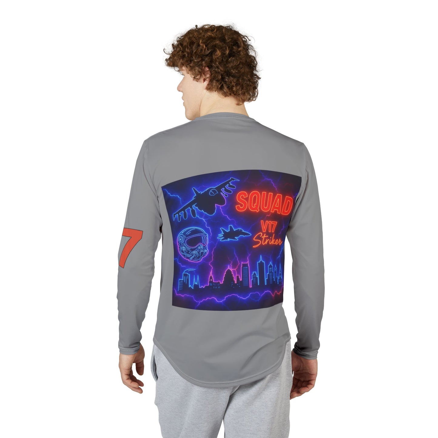 Simple Expressions- High Octane squad Men's UV Protection Long Sleeve Shirt (AOP)