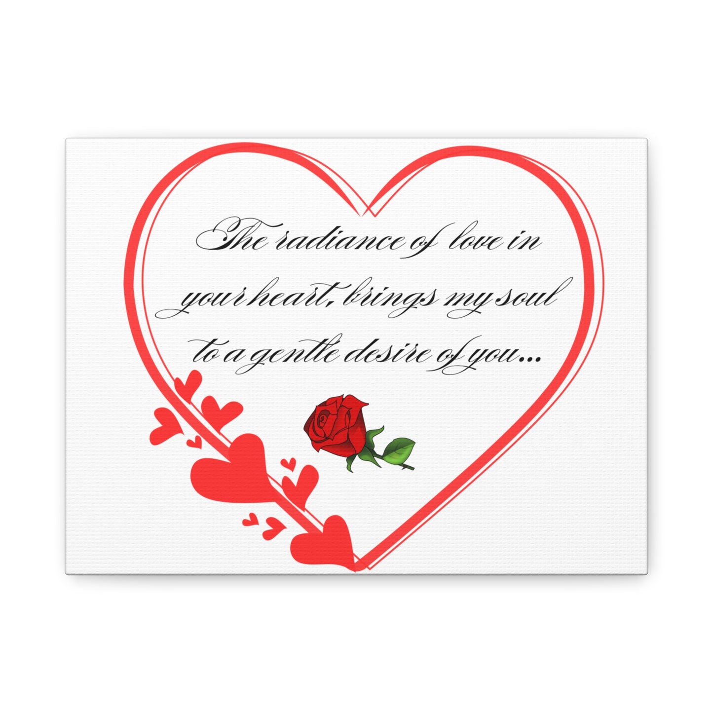 Simple Expressions Heart  Matte Canvas, Stretched, 1.25"