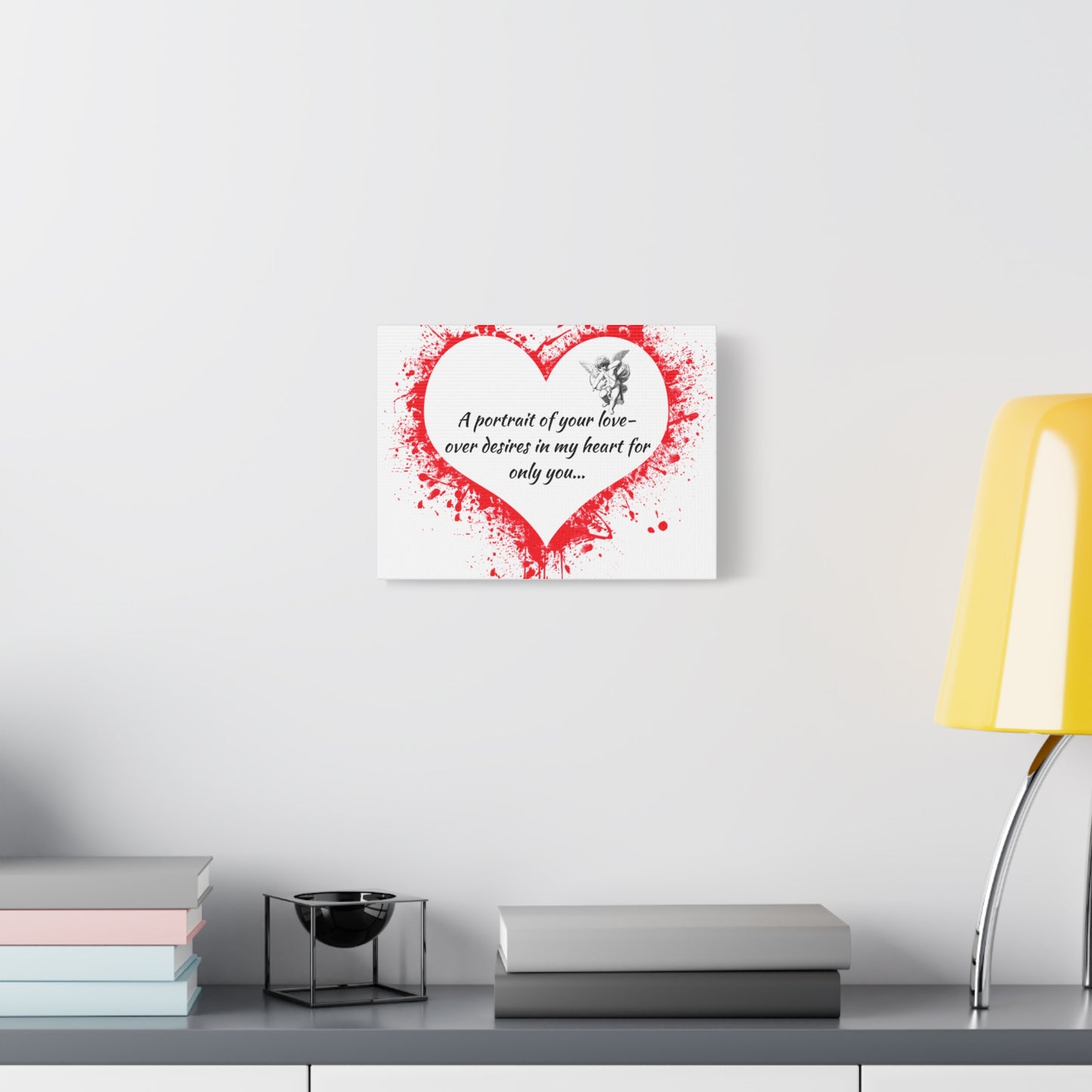 Simple Expressions- Heart Matte Canvas, Stretched, 1.25"