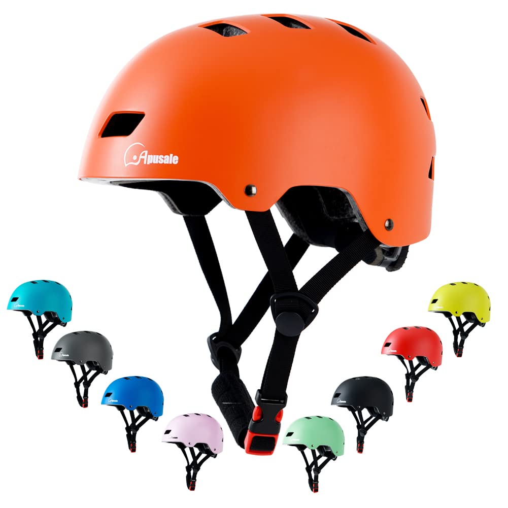 Bike Skateboard Helmet, Adjustable and Multi-Sport for Skate Scooter, 3 Sizes for Adult Youth Kids Toddler