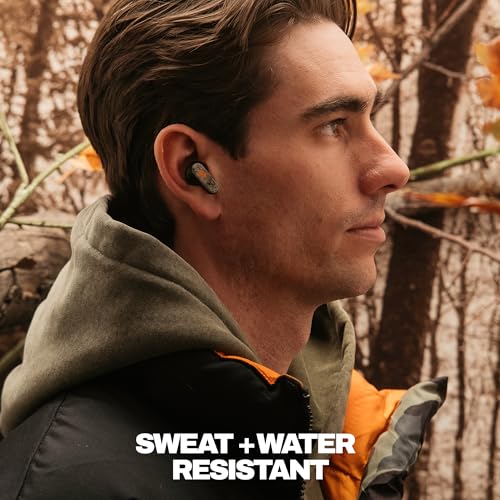 Skullcandy Dime Evo Wireless Earbuds, Bluetooth Headphones, Noise Isolating Fit, Up to 36 Hours Battery, Microphone for iPhone Android, Easy Carry with Clip-Anywhere Case - True Black